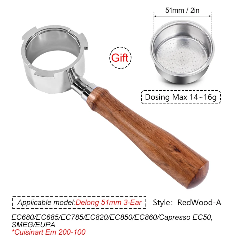 فلتر قهوة ستانلس ستيل 51مم