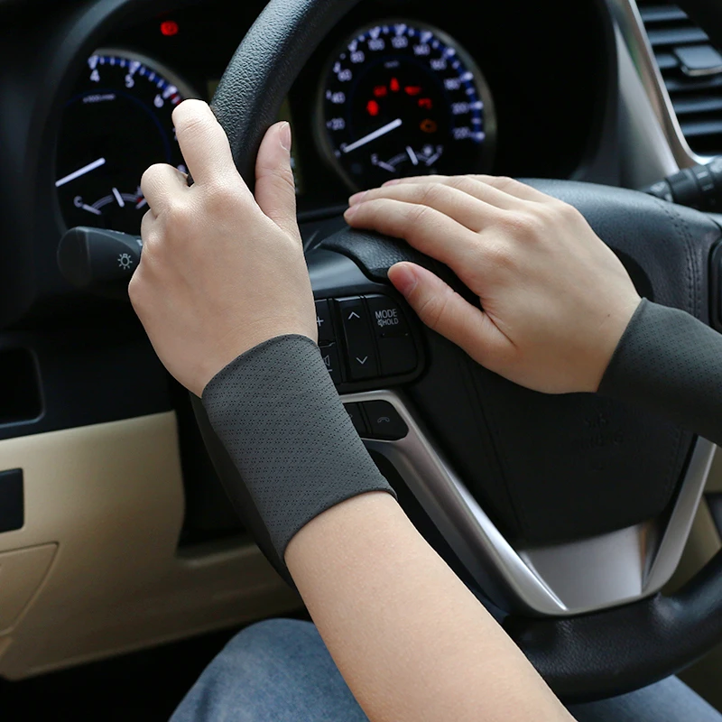 Ice silk sports fitness wrist brace men's thin wrist guard elastic short women's scar tattoo cuff fake sleeve play basketball