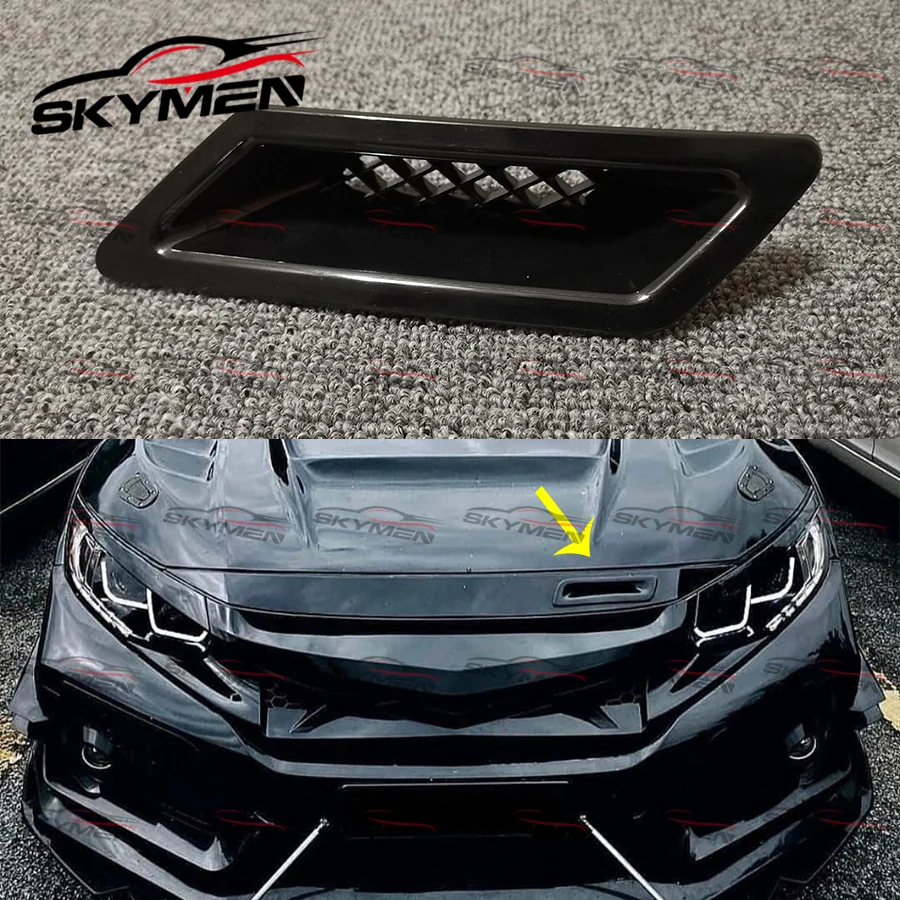 Car-styling Plastic Front Bumper Vent For Honda Civic FK7 FK8 SI