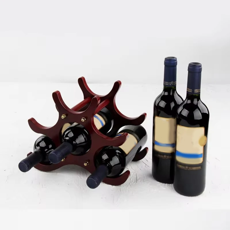 A30R-Wooden Wine Rack Wine Holders Kitchen Assembled Display Stand Organizer Bar Storage Tool Bar Bottle Display Rack