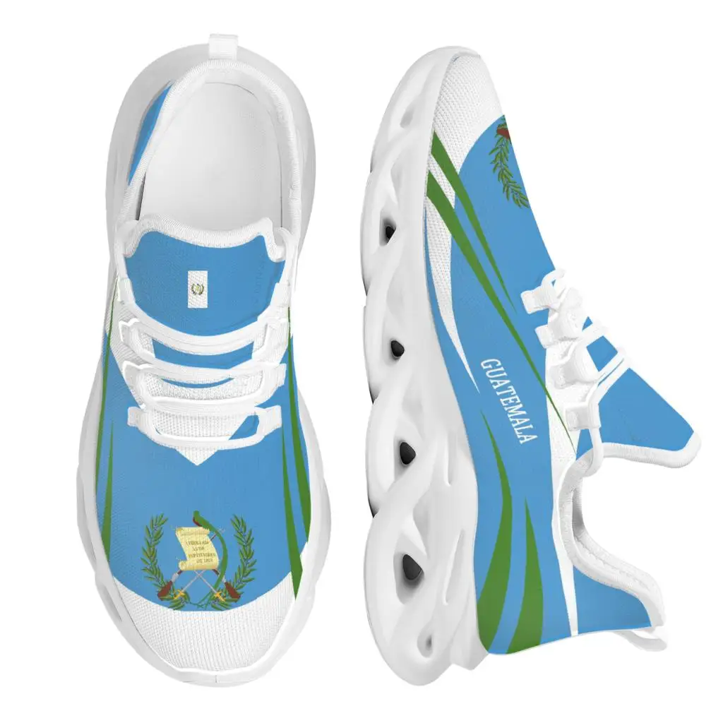 

Guatemala Flag Design Lace-up Sneakers Quetzal Bird Print Casual Flat Shoes Teen Girls Fashion Outdoor Non-Slip Walking Shoes