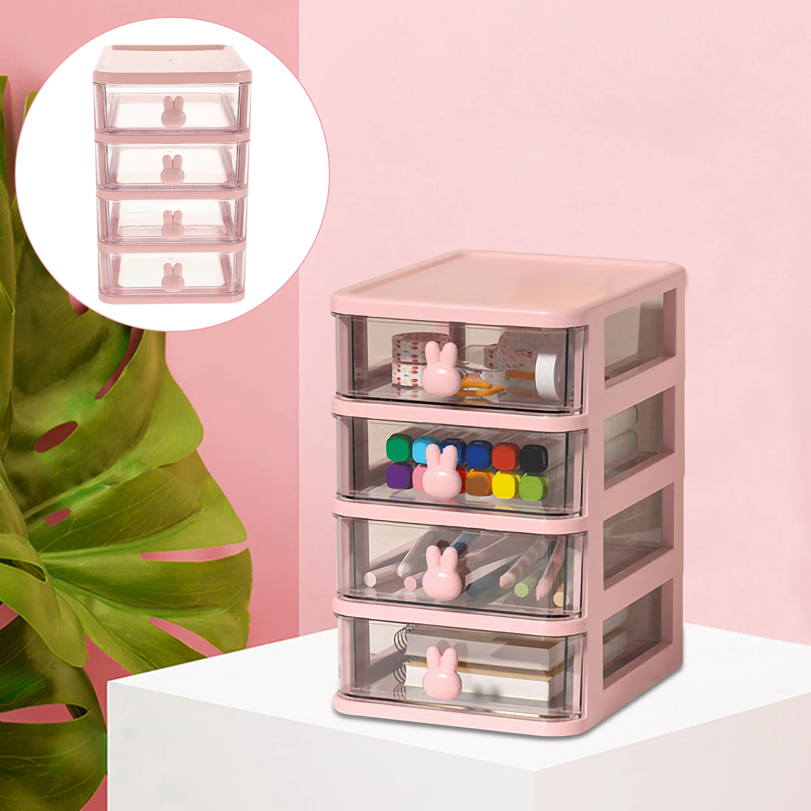 Drawer-type Table Storage Box Transparent Sundries Box Stationery Files Storage Box drawer type table storage box transparent sundries box stationery files storage box