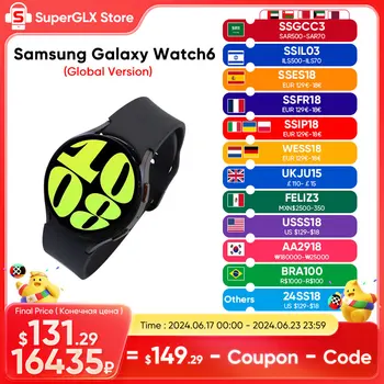 Original Samsung Galaxy Watch 6 40mm/44mm Smartwatch Fitness Tracker Heart Monitor Biggest Screen Smart Watch For Galaxy S23