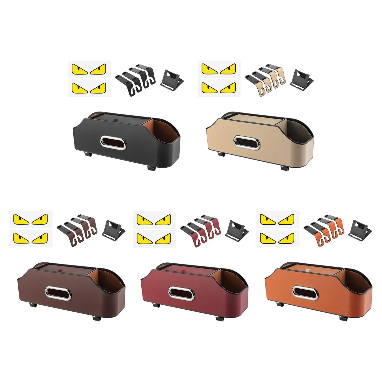 

Органайзер универсальный на подголовник автомобиля, многофункциональная коробка для салфеток и коробка для хранения с крючком, для путешествий по дороге, для детей