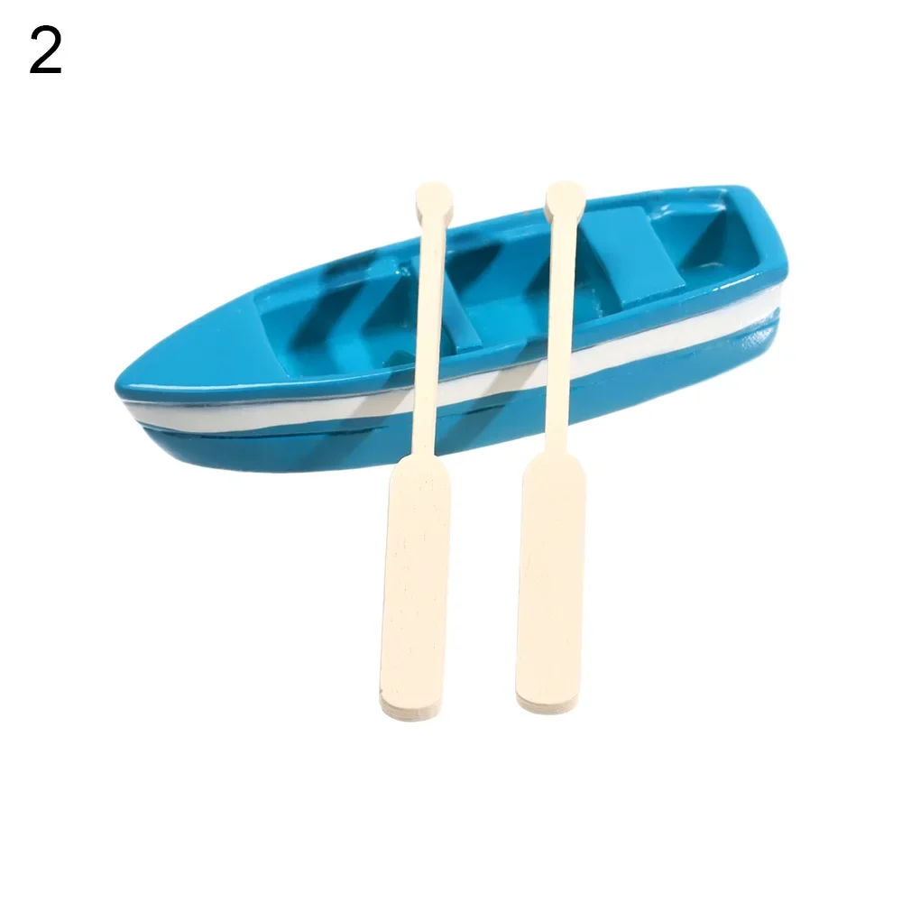 Mipcase 10pcs Miniature Boat Decor - Resin Sailboat Models For Garden, Aquarium, Diorama - View #2