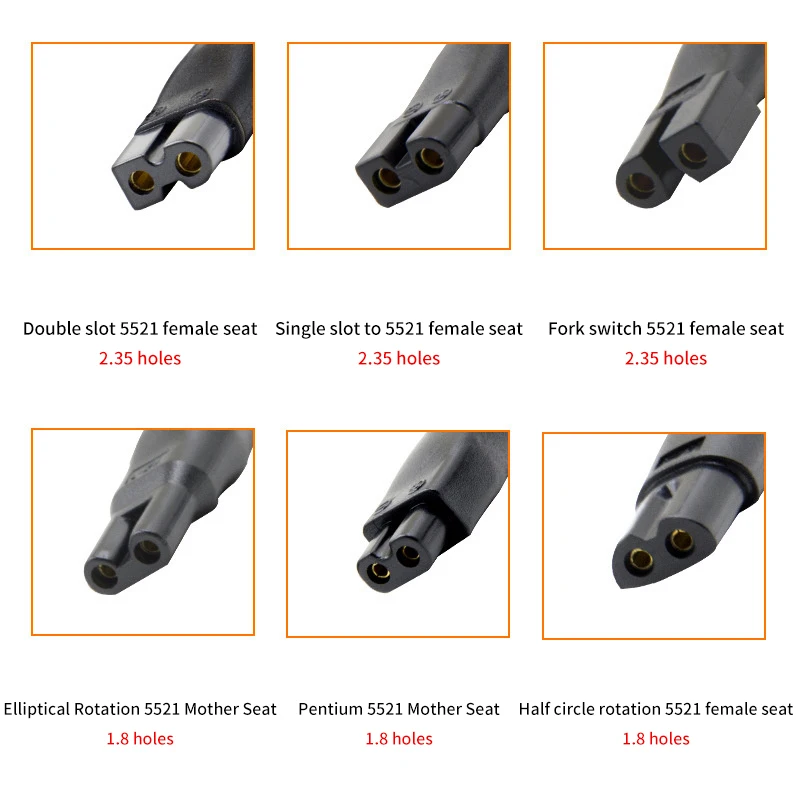 8 PCS Power Cord 5V Replacement Charger USB Adapter Cable DC Converter for Electric Shaver Hair Clippers