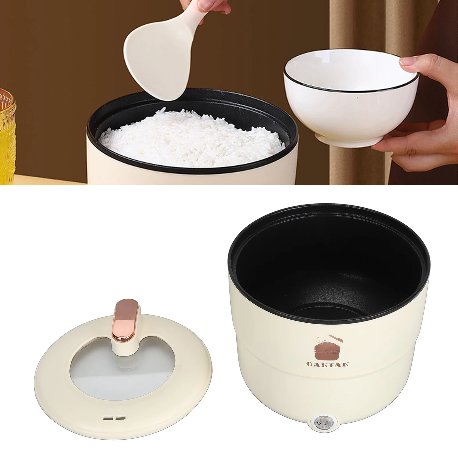 Rice Cooker Electric Cooker 1.8L Multifunctional Double Layers