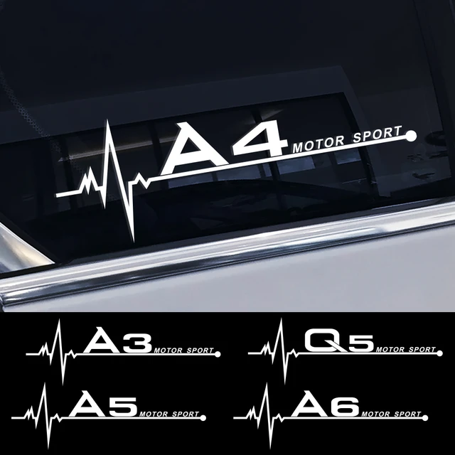 Car Sticker Side Window Sticker Audi A4 B6 B7 B8 B9 A3 8p 8v 8l A5 A6 C6 C5  C7 4f A1 A7 A8 Q2 Q3 Pvc Waterproof Sunscreen 20cm - Car