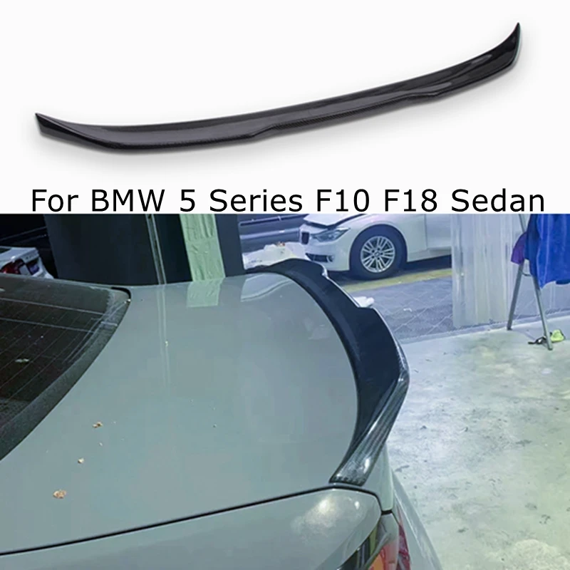 

For BMW 5 Series F10 F18/F10 M5 Sedan PRO Style Carbon Fiber Rear Spoiler Trunk Wing 2009-2017 FRP Glossy Black Forged Carbon