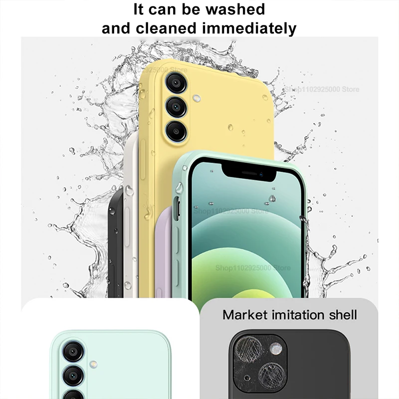 Original Liquid Silicone Shockproof Phone Case - Soft Cover