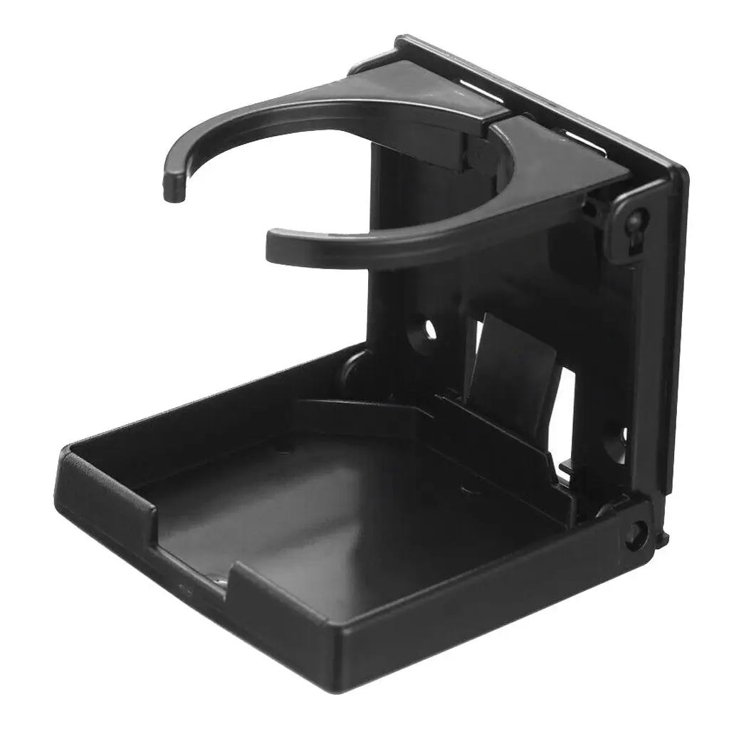

Adjustable Folding Drink Holder, Folding Automotive Cup Holders for Marine/Boat//Car/Trucks/RVs , Black, 102x94mm
