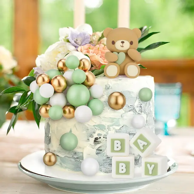 36 Inserti Per Torte Baby Shower Ragazzo - Decorazioni Cupcake Genere Blu - Foto 9