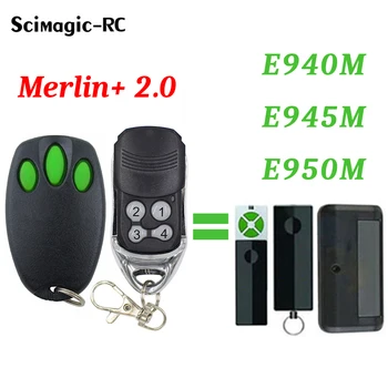 MERLIN + 2.0 E940 E945M E950 차고 원격 제어 복제, 433MHz 게이트 도어 오프너 호환 키체인 2023, 최신