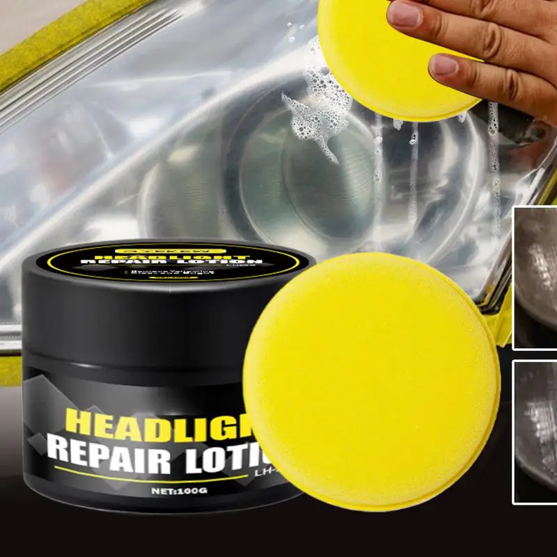 Car Headlight Repair Polish Car Headlight Repair Cleaner Polish Automobile Headlight Lens Polish Repair for Scratch Restoring