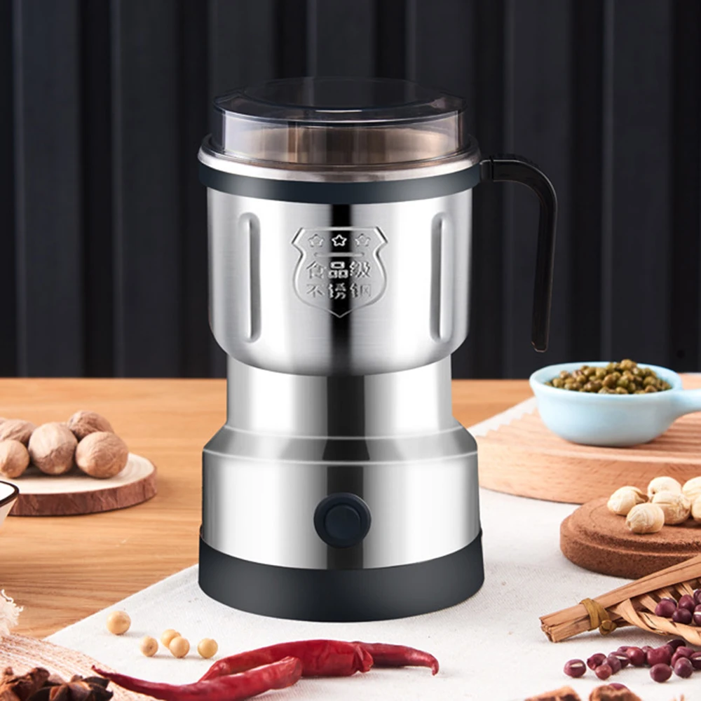 Electric Coffee Grinder Kitchen Cereals Nuts Spices Beans Flour Spice Grains Grinder Machine Portable Coffee Beans Chopper