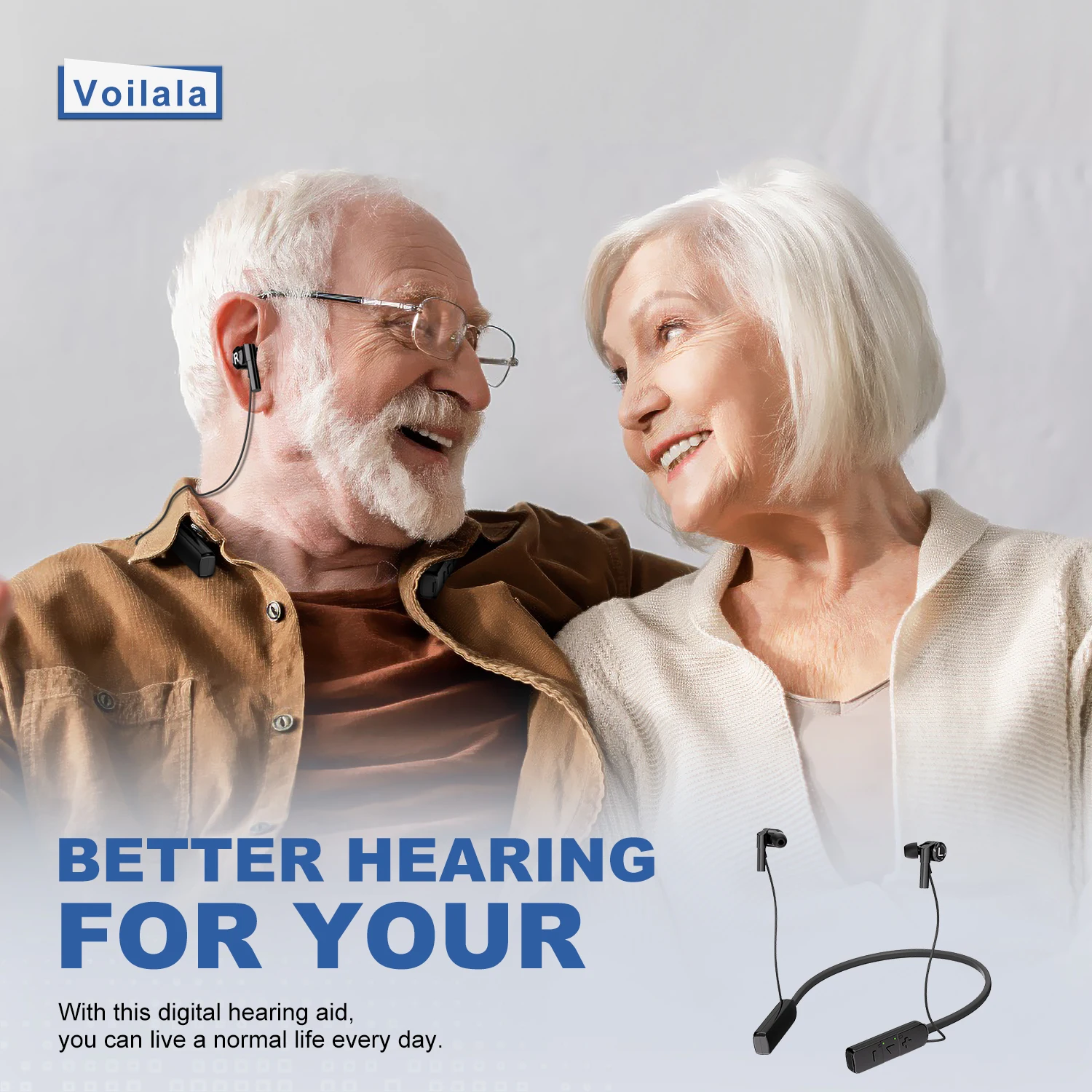 Rechargeable Hearing Aids Wireless Bluetooth Headphones Digital Sound Amplifier Hearing Aid For Deafness Elderly 6