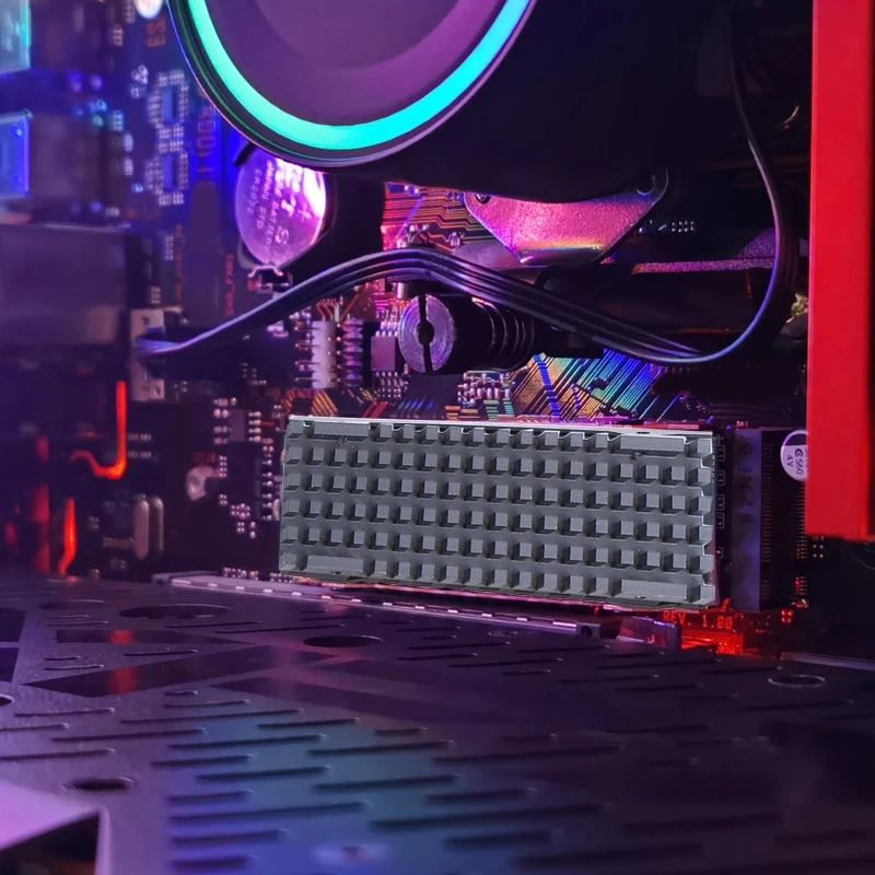 엔터프라이즈급 서버 또는 PC Dropship용 M.2 NVME 2280 SSD 라디에이터 냉각용 M.2 NGFF 방열판용 순수 구리