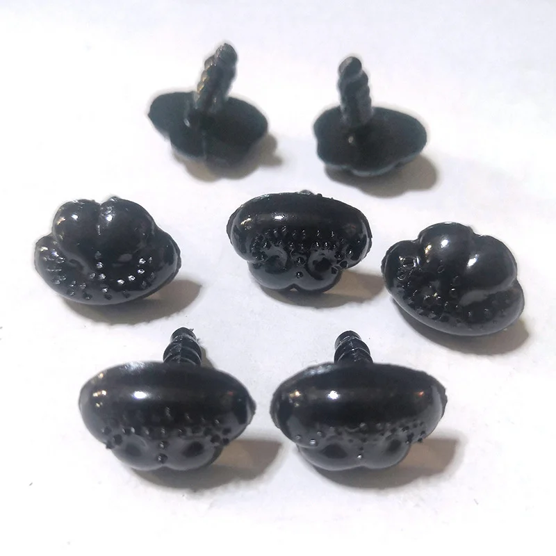 DIY 9/12/15/19mm Flat Bottom Triangle Nose Toy Puppy Bear Nose  Accessories Plastic Plushs Snout Animals Nose Plush Accessories 2