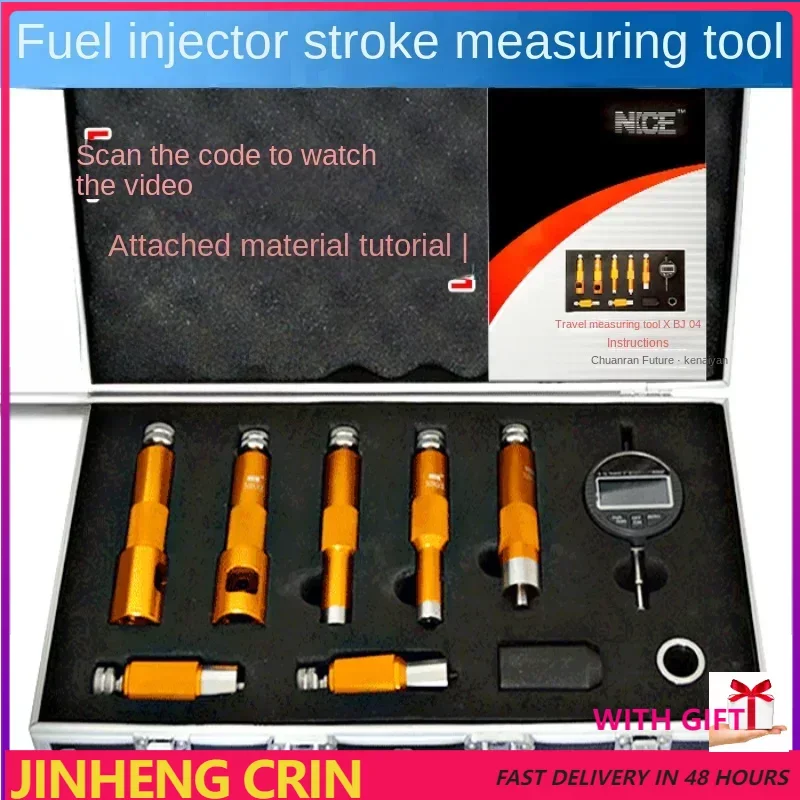 

Free Ship 1PCS CRIN Common Rail Injector Stroke Travel AHE Measuring Seat Repair Tool for DENSO CAT BOSCH with Training Video