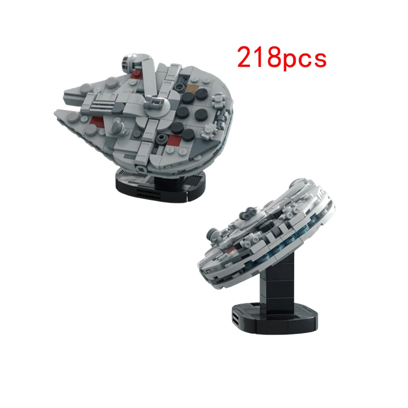 

Fast delivery MOC-173876 miniature falcon with stand small particle assembled building block toy 3D model