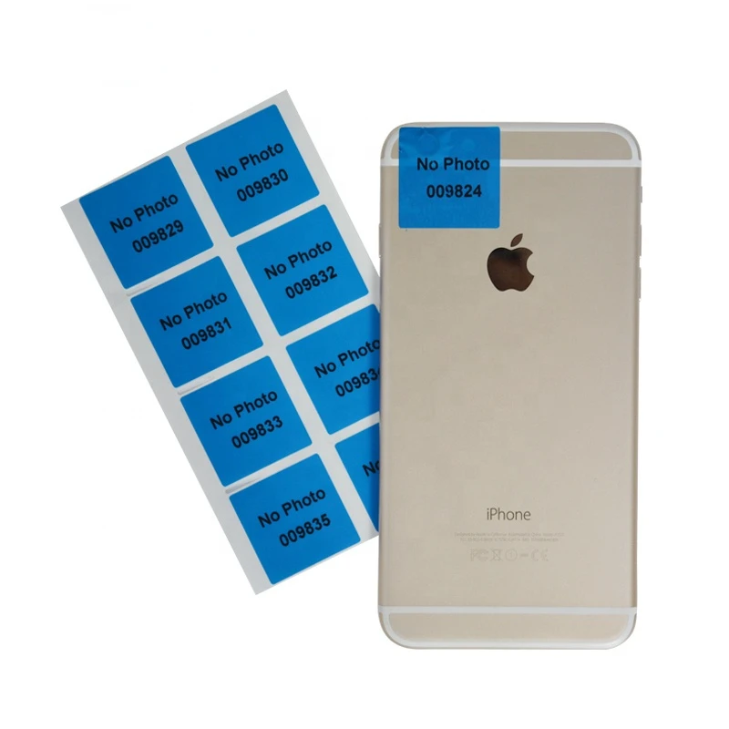 CustomizedVOIDOPENSecurityLabelMobilePhoneCameraNontransfer