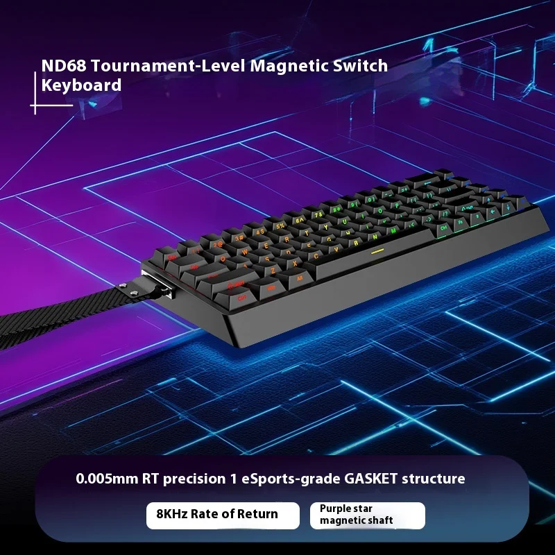 【新品未開封】IROK ND68 Pro 黒色 国内未発売 IROK ND68 Pro Gaming Mechanical Keyboard 68% layout Magnetic