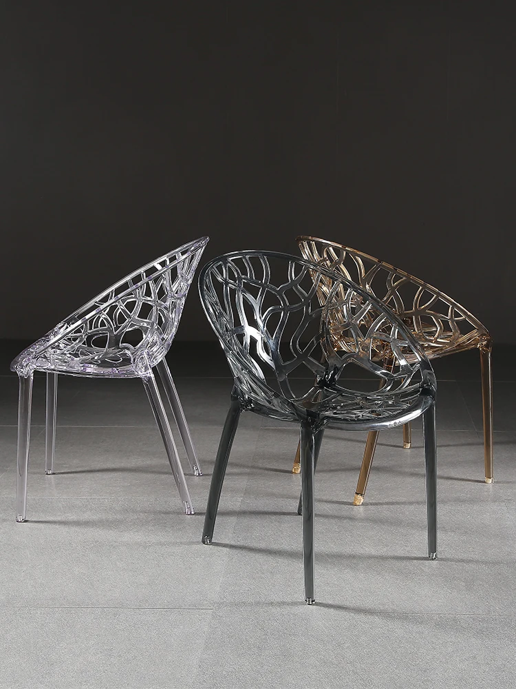 

Нордическая мебель для гостиной прозрачные хрустальные кресла Креативный дизайн пластиковый стул спинка акриловые кухонные обеденные стулья