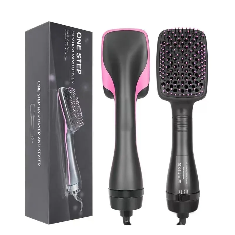 2-in-1 Dual-purpose Electric Brush, Home Hair Dryer Styling Comb, Used for Both Dry and Wet Hair and Head Massage Function