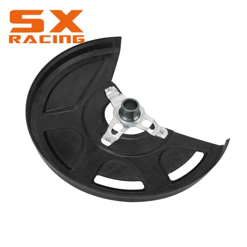 Funparts 오토바이 프론트 브레이크 디스크 켈리퍼 가드, 혼다 CR125R/250R 2004-2007 CRF250X CRF450X 2004-2017 CRF450RX 2017-2023 용
