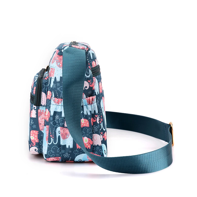 2024 New Women Crossbody Bag Printed Flower Female Shoulder bags Nylon Messenger Bags Ladies Totes Handbags Bolsa Feminina