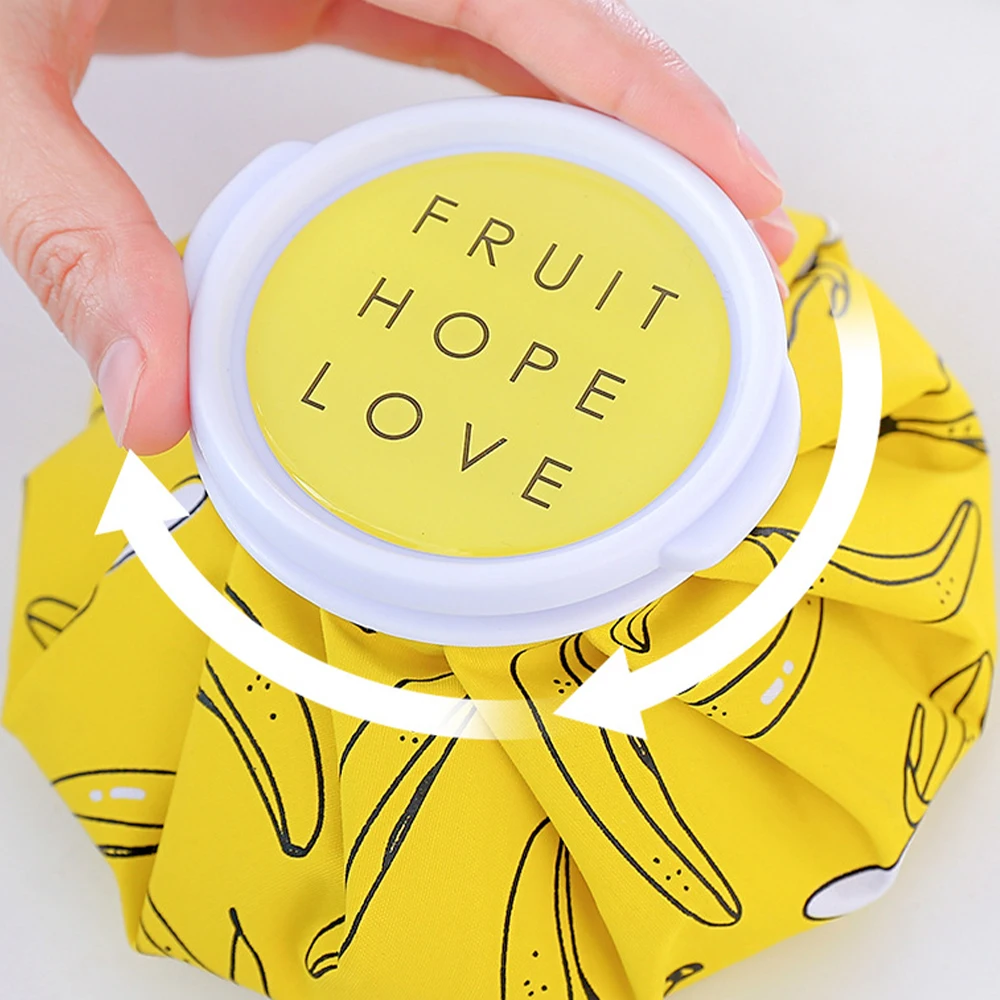 Foldable Cartoon Cloth Ice Pack Pain Relief Reusable Ice Pack Cartoon Thickening Leakproof Hot Water Bag Physiotherapy Bag