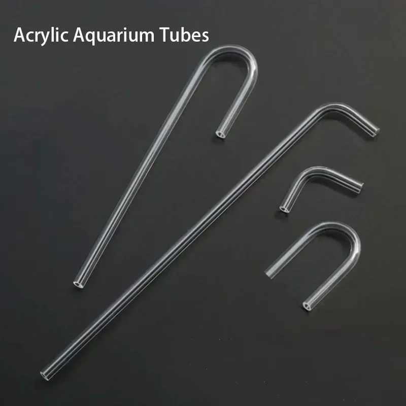 Acrylic Aquarium Connector Set - U-Shape Tube Elbow for Air Pump and Filter Systems (2-Pack)