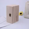 S/M/L Wooden Storage Box Plain Wood + Lid Multifunction Square Hinged Craft Gift Boxes For Home Supply Storage Decorations 4