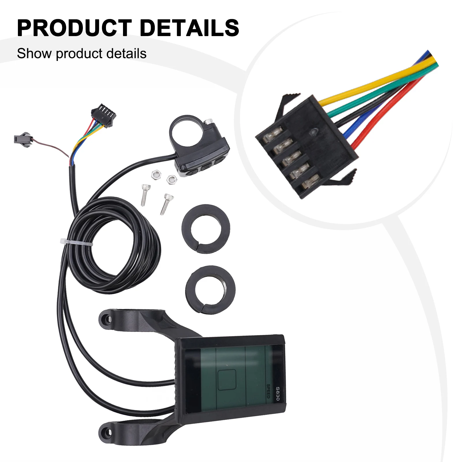 thumbnail image 2 of For E-Bike LCD Display 24V/36V/48V Display E-Bicycle MTB Part Electric Bike 2024 2 of 9