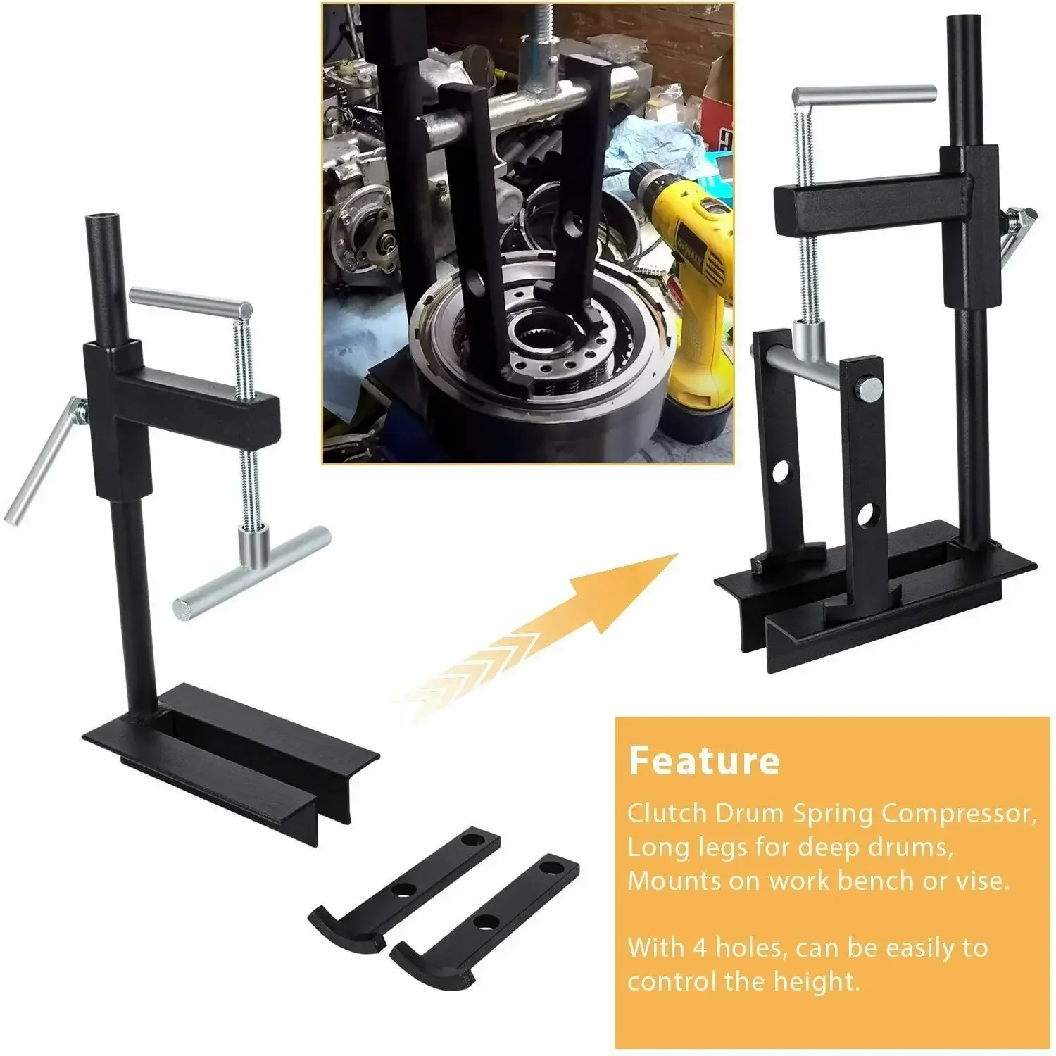 Universal Automatic Transmission Clutch Spring Compressor T&E Tools 7985 - Foto 4