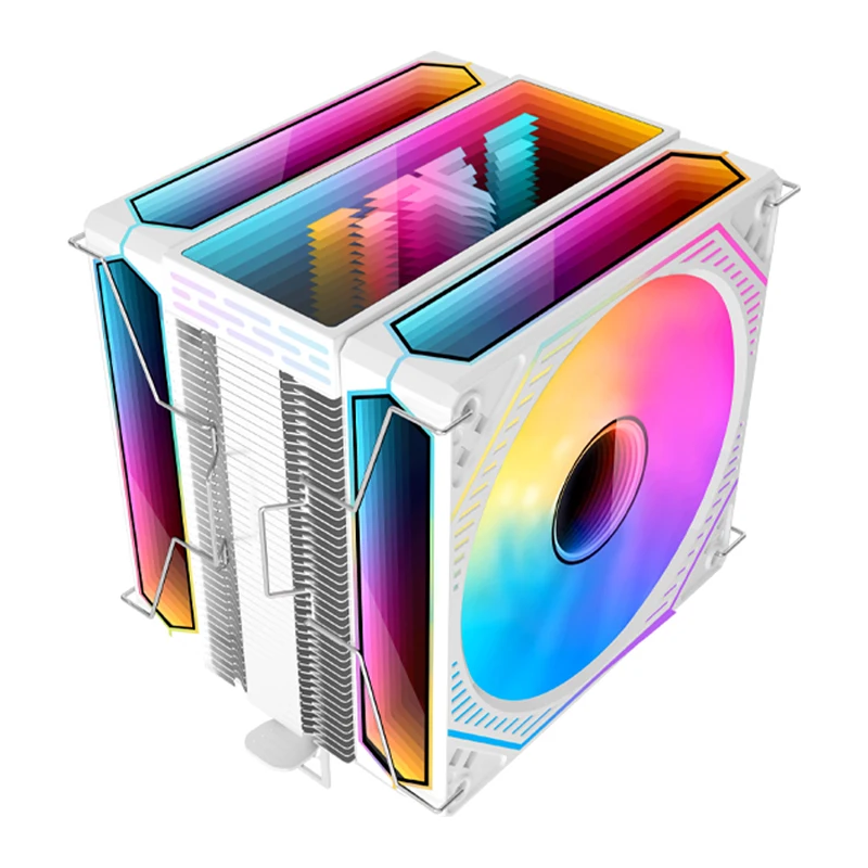 CPU Air Cooler 4 6 Heat Pipe PC Radiator Cooling ARGB PWM 12cm Fan For 1851/1700/1200/115X/AM5/AM4/2011/X79/X99