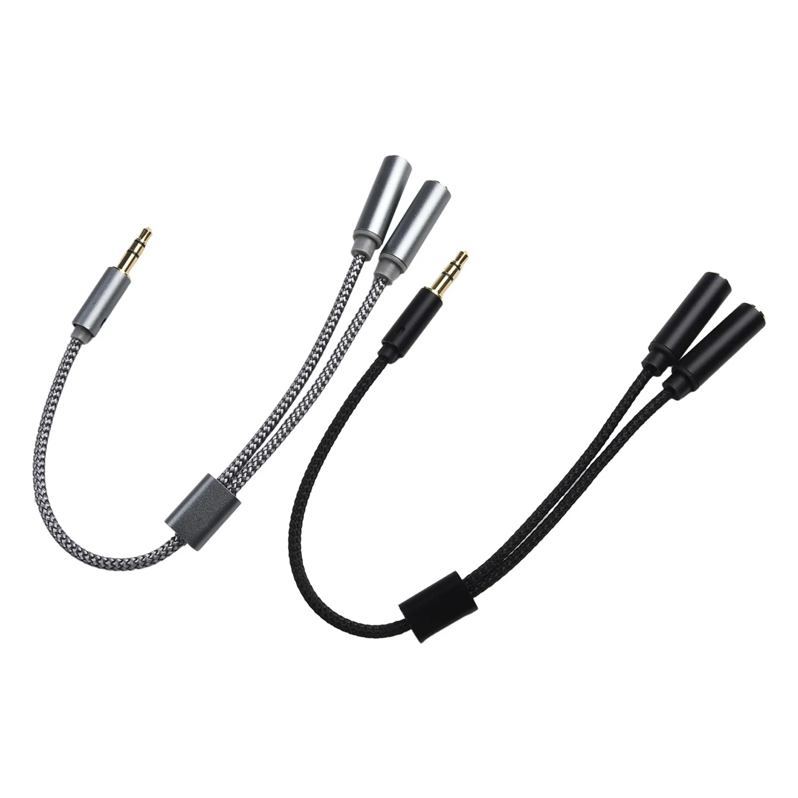 Headphone Splitter 3.5mm 2 Way Aux Male To Female Earphone Audio Adapter Double Stereo Y Jack Interface Splitter Cable Connector earphone jack adapter headphone splitter cable audio plug adapter audio cable adapter hdmi audio splitter