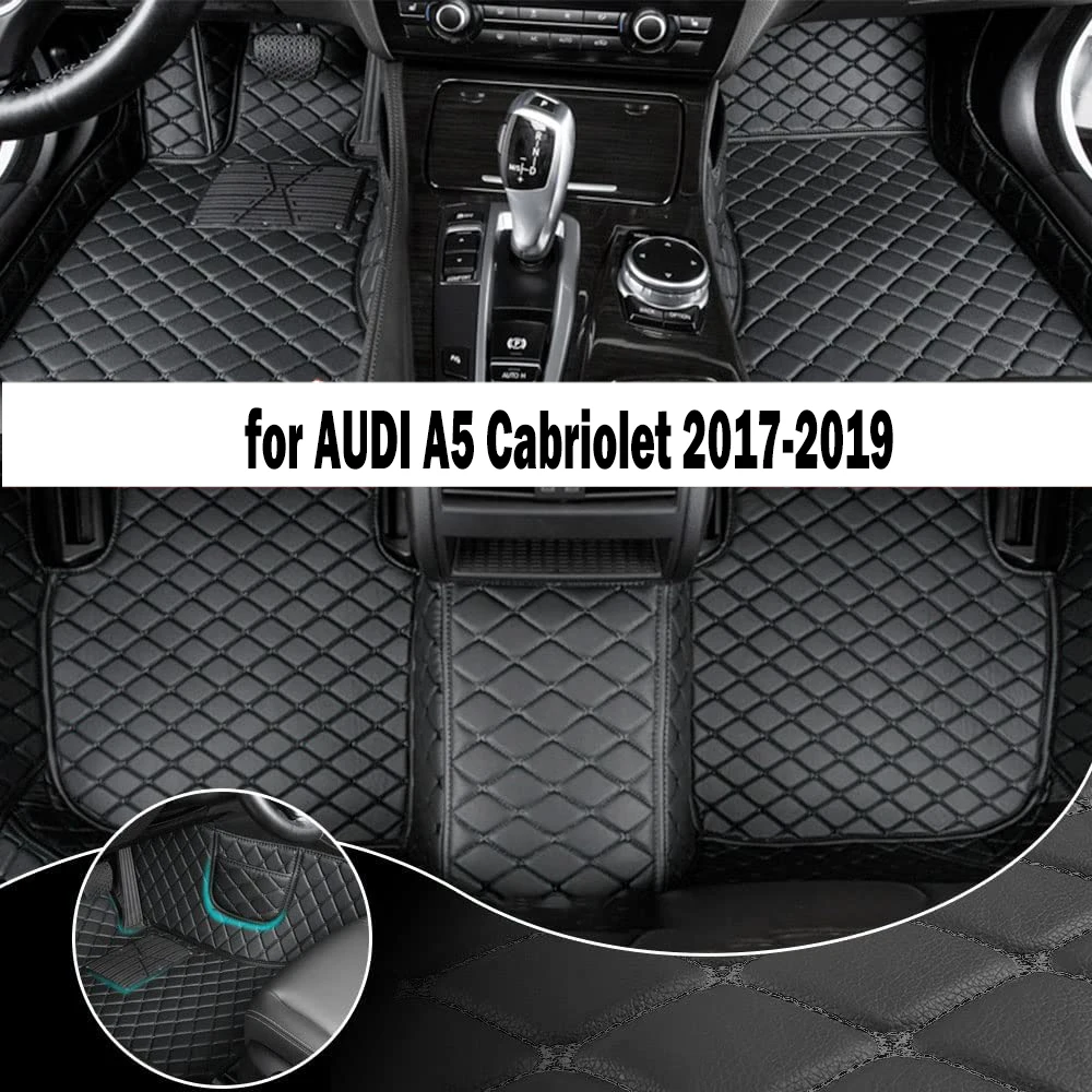 

Custom Car Floor Mat For AUDI A5 Cabriolet 2017-2019 Upgraded Version Foot Coche Accessories Carpets