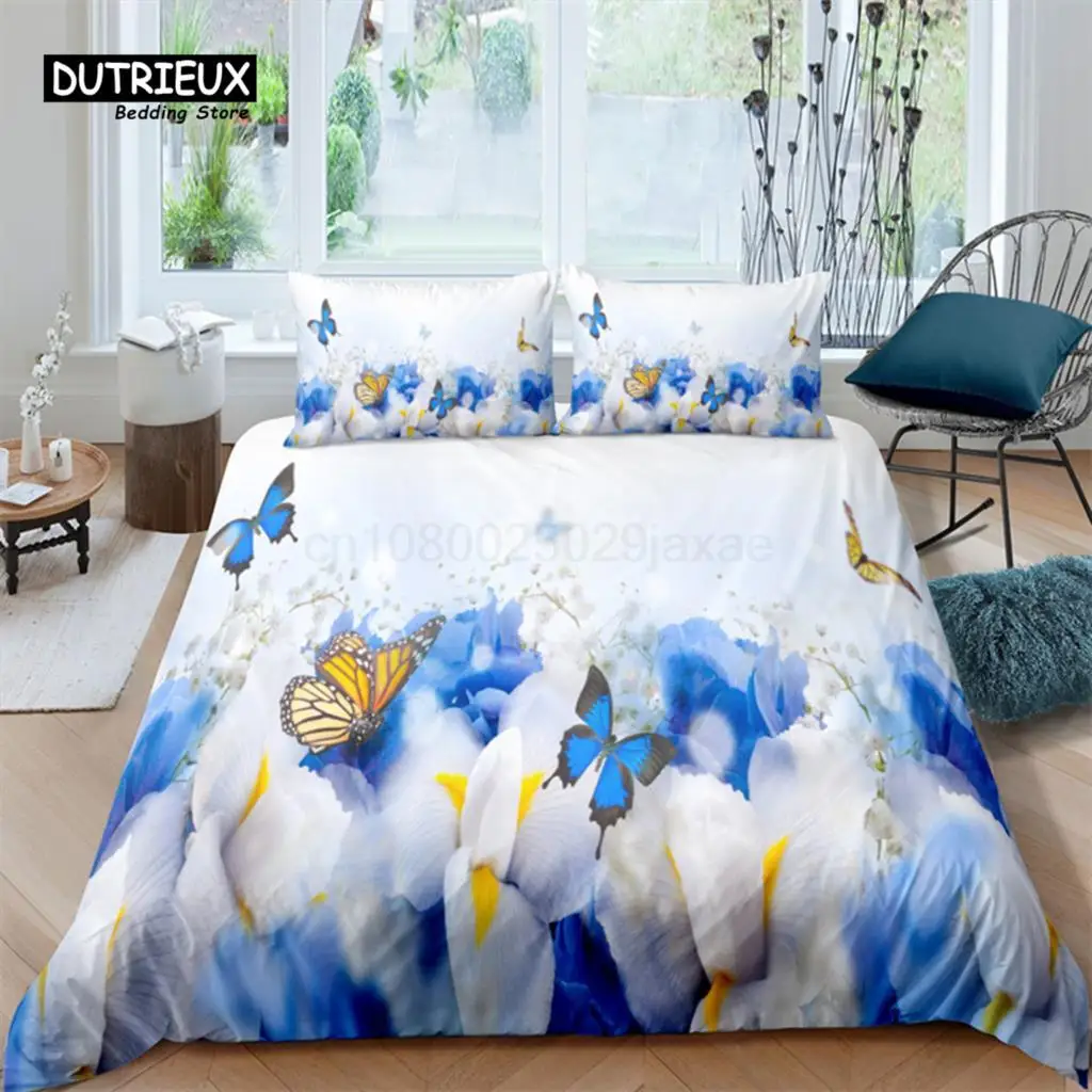 

Luxury 3D Butterfly Print Home Living Comfortable Duvet Cover Set Pillowcase Kid Bedding Set Queen and King EU/US/AU/UK Size