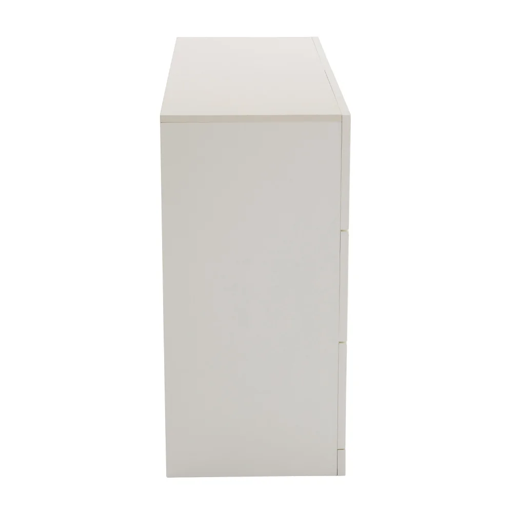 PINGGO Moderne Kommode mit 6 Schubladen, weiße Tür, für Wohnzimmer, Schlafzimmer, 82 x 120 x 40 cm – Detail 19