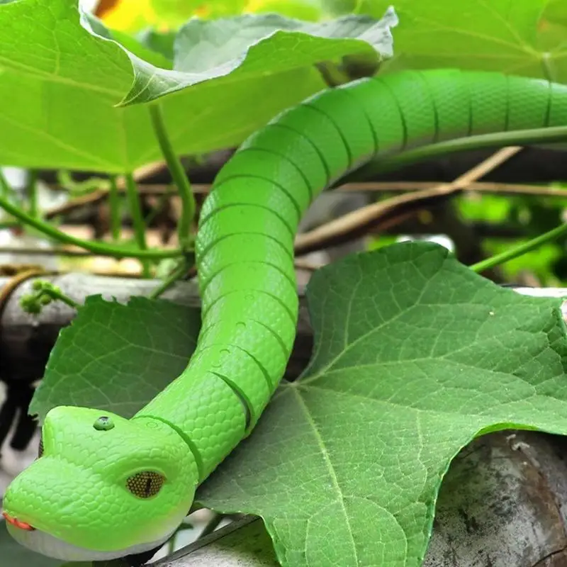 Simulation Remote Control Snake Toys For kids Compulsion Scary Induction Snake Reptile Electronic Prank Toy Holiday Parties gift 5