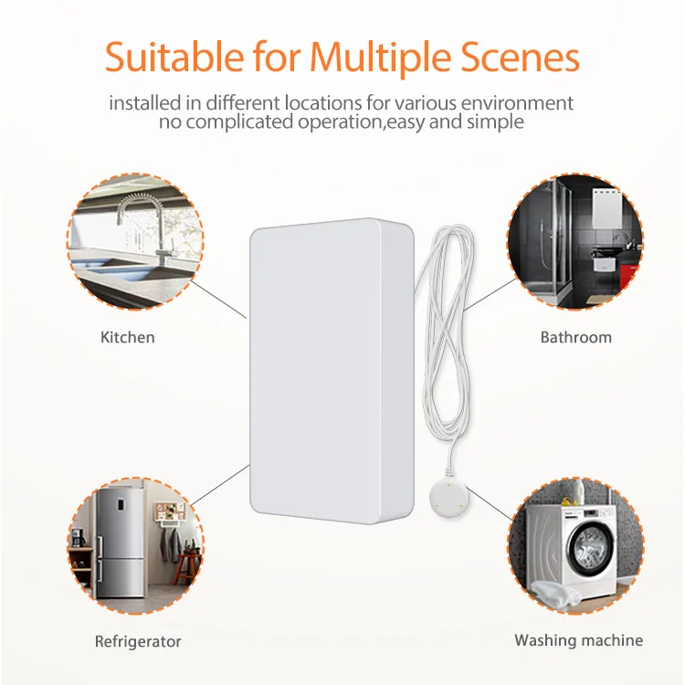 Tuya Zigbee Water Leak Sensor Wireless Flood Detector For Alarm System and Smart