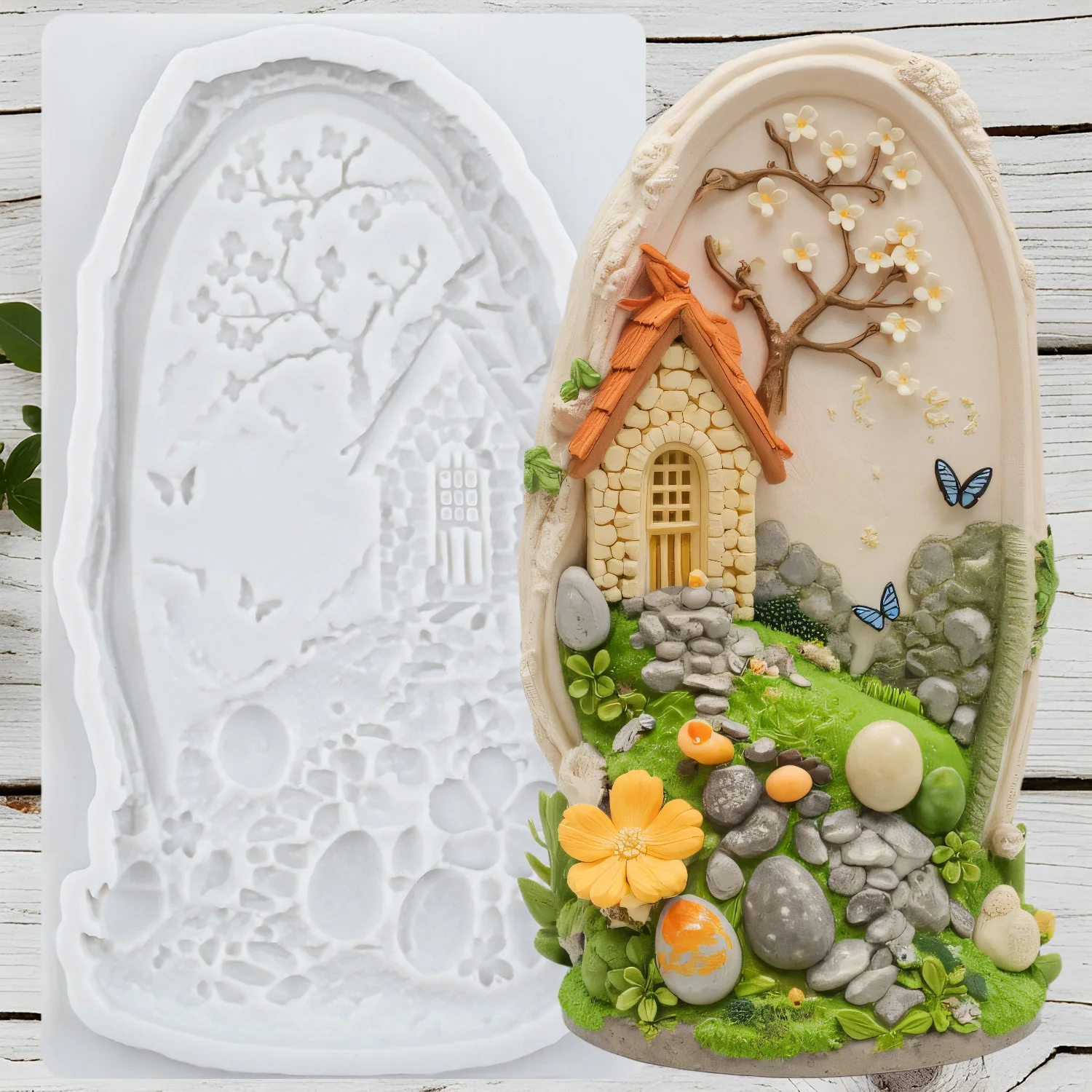 House Silicone Molds Fondant Cake Decorating Tools Cupcake Topper Chocolate Candy Sugar Craft Gum Paste Polymer Clay