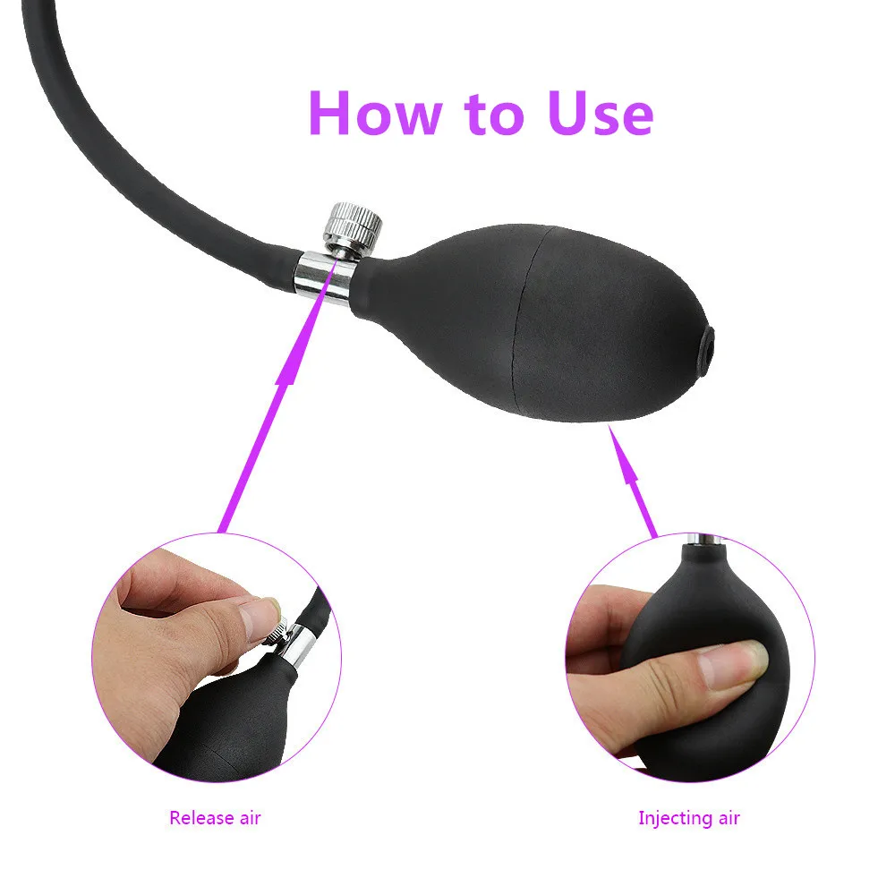 Penis Sex Toys Soft Penis Plug Inflatable Stimulate Sex Toys for Men Adult Goods Ejaculation Delay Sounding Urethra Dilator Male Urethral Rod