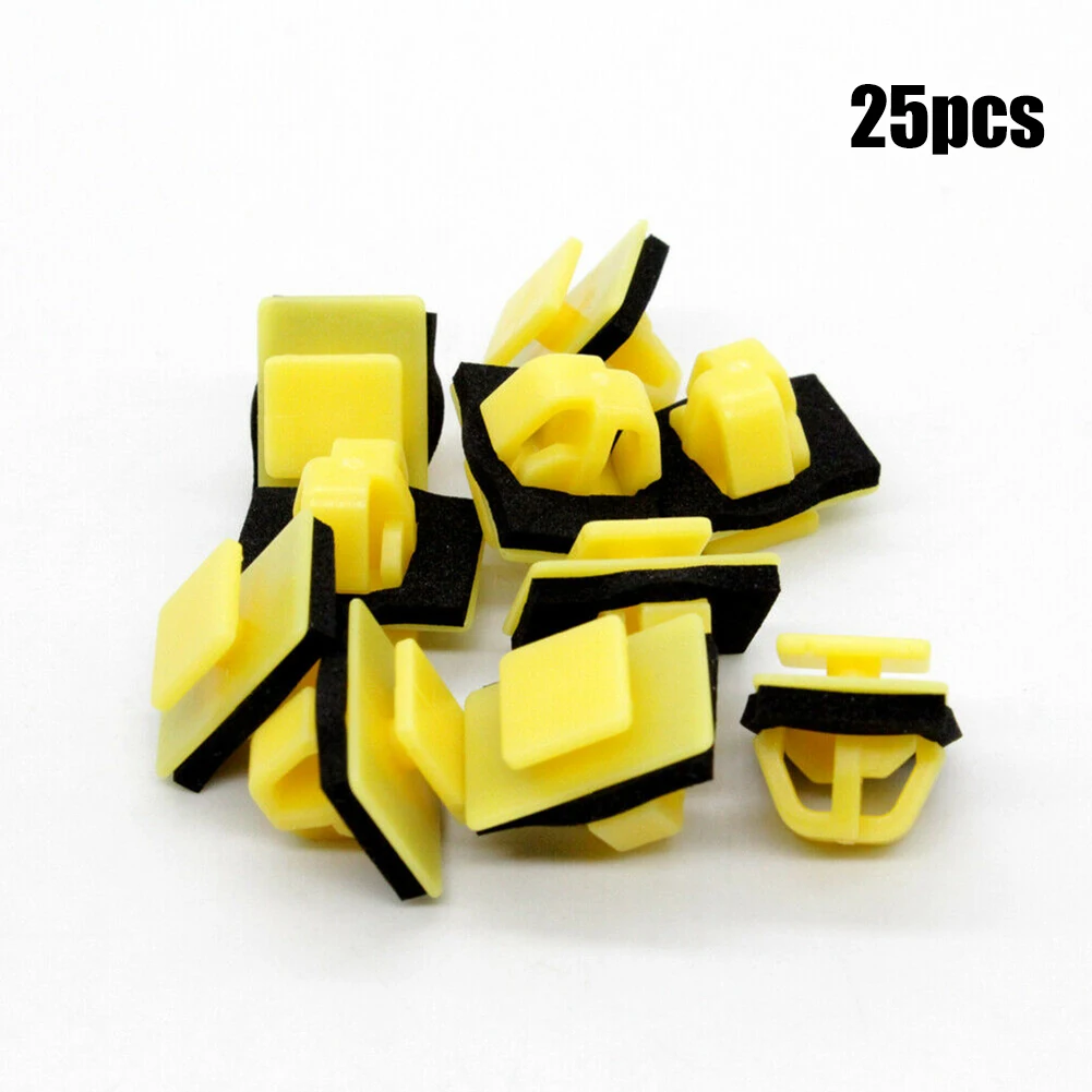 

Sturdy and Long lasting Pack of 25 Yellow Clips for Hyundai Exterior Sill & Body Side Moulding Replaces 8775835000