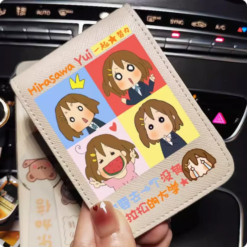 Anime K-ON！ Hirasawa Yui  Cartoon Fashion Wallets PU Purse Card Holder Money Bag Gift B715  Cosplay