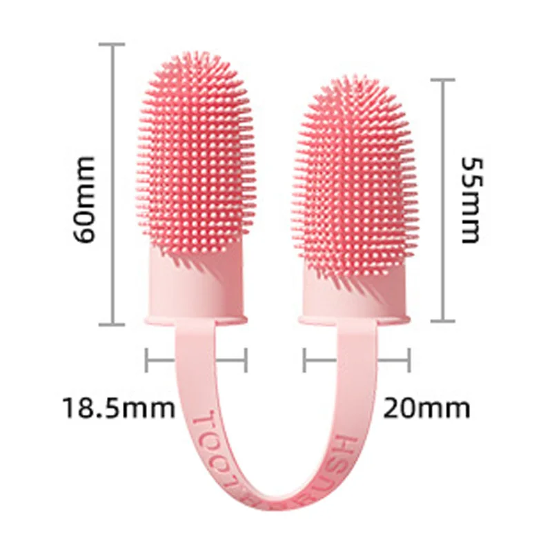 Brosse à dents à double doigt pour animaux de compagnie, TPR, super doux, livres de dents pour animaux de compagnie, soins de la mauvaise haleine, fournitures de livres pour chat non CUDog