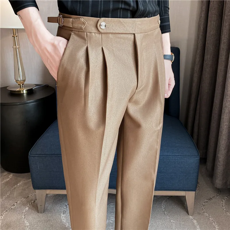 Fashions Slim Fit Formal Trousers Mens Autumn Winter High Quality Brand Business Casual Black Blue Stretch Long Pants 29-36 stretch pants,business pants,suit pants,men pants