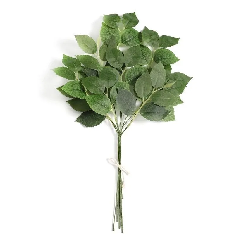 5/10 Stück künstliche Eukalyptusblätter, Stiele, Blattpflanze, künstliche Blumen für Heimdekoration, Garten, Hochzeit, Dekoration, Blumensträuße, Vase, Blumen – Detail 10