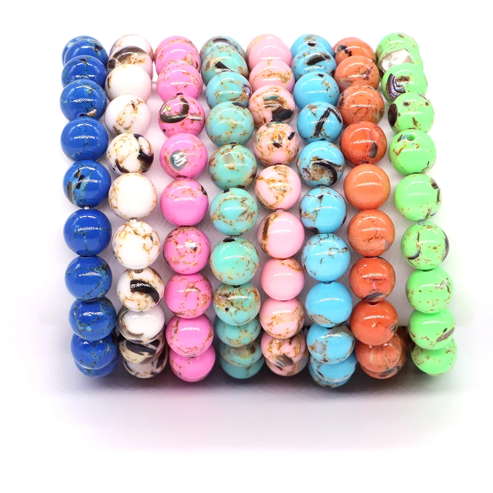 Bracelets Boho En Perles De Coquillage Naturel - Lot De 2 - Élastiques, Ajustables - Pour Tenue Plage, Fête, Quotidien